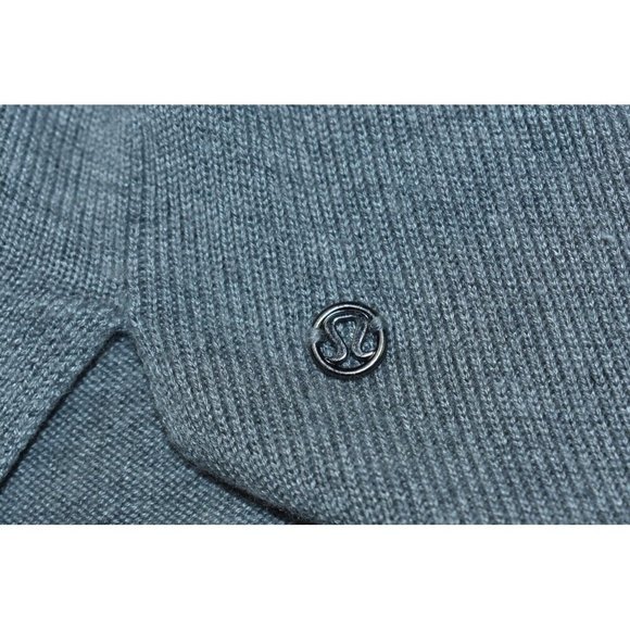 Lululemon Bring It Backbend Women's Sweater Size 6 Gray Long Sleeve Thumbholes - Picture 8 of 12